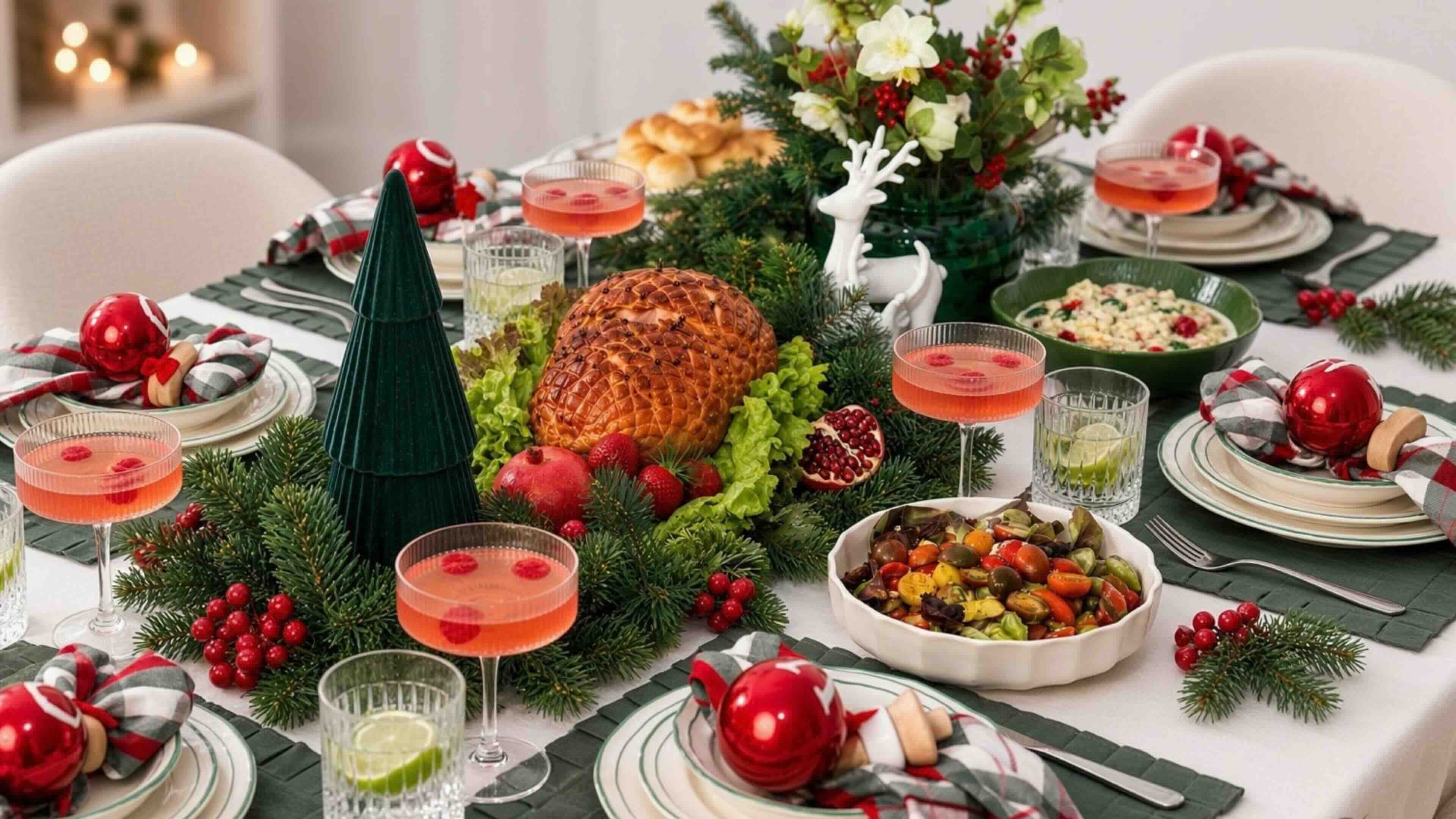 Christmas tablescape