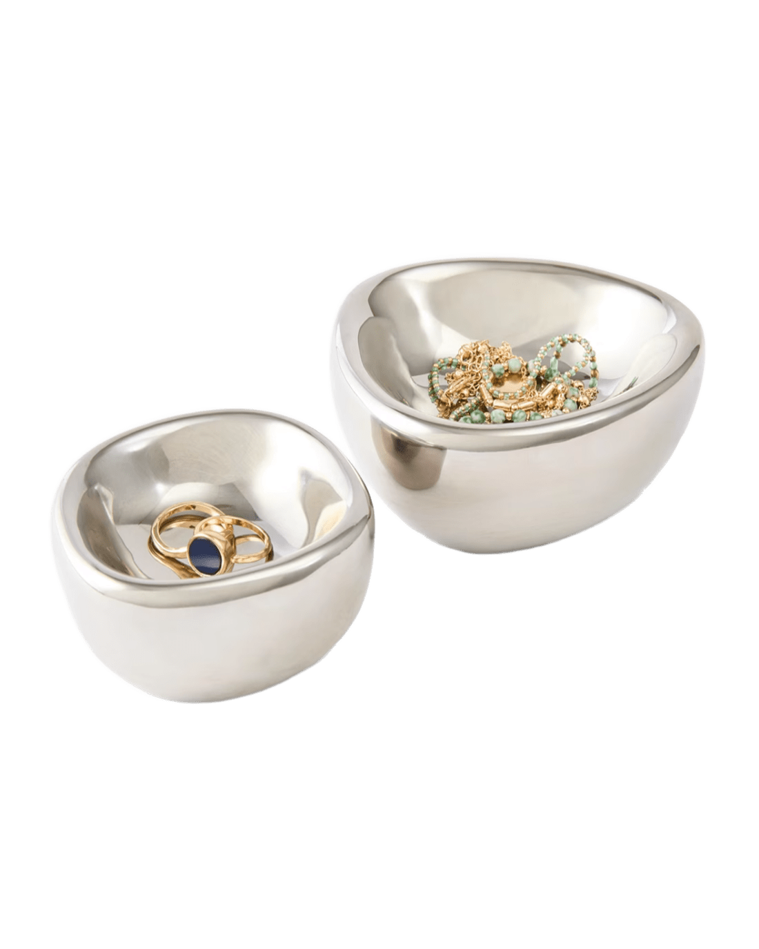 Chrome Trinket Bowls